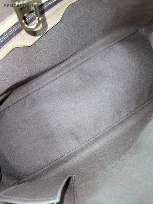 Louis Vuitton Monogram Tote Shoulder Bag Women Brown
