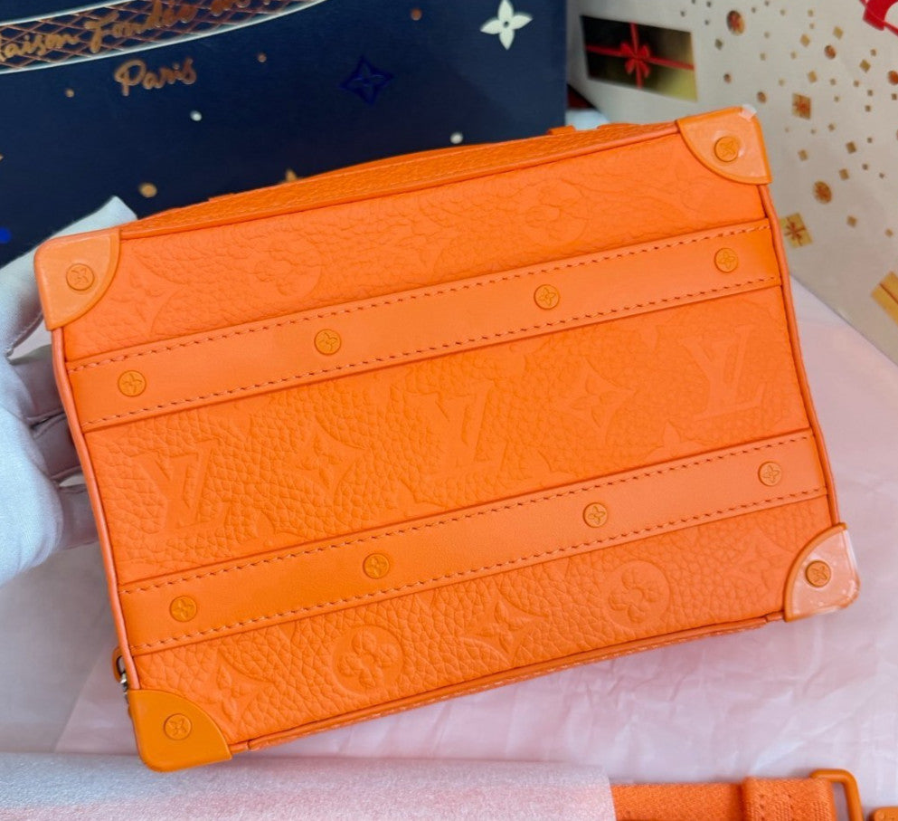Louis Vuitton Soft Trunk Monogram Crossbody Orange Unisex Adults Classic Fashion