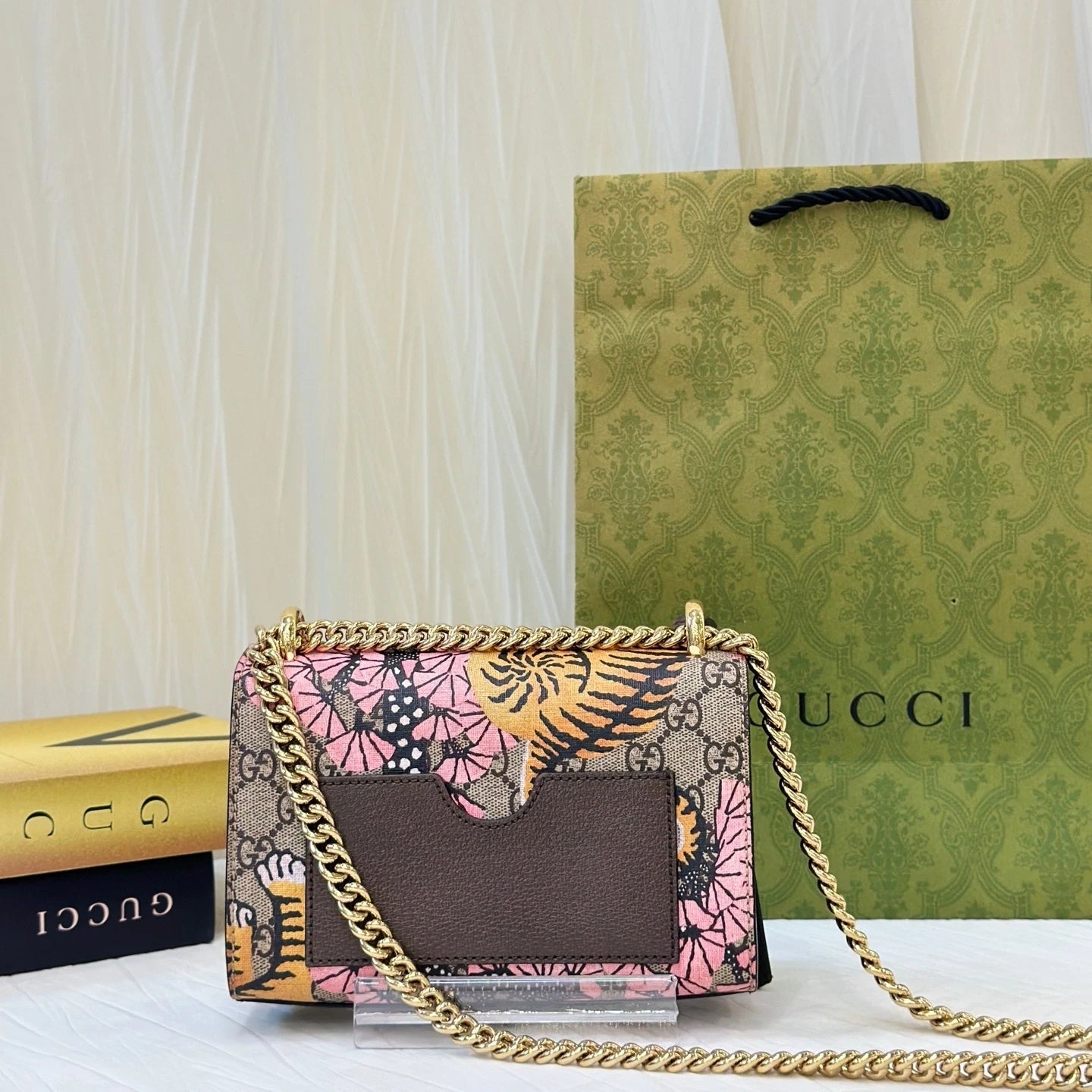 Gucci Padlock Limited Edition Bengal Tiger Print Shoulder Bag Women