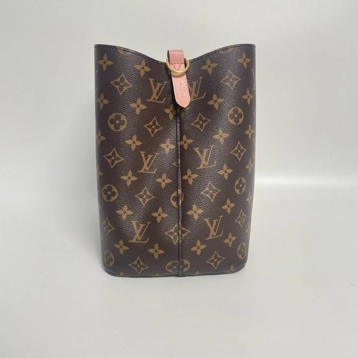 Louis Vuitton Canvas Neonoe Pink Bucket Bag For Women