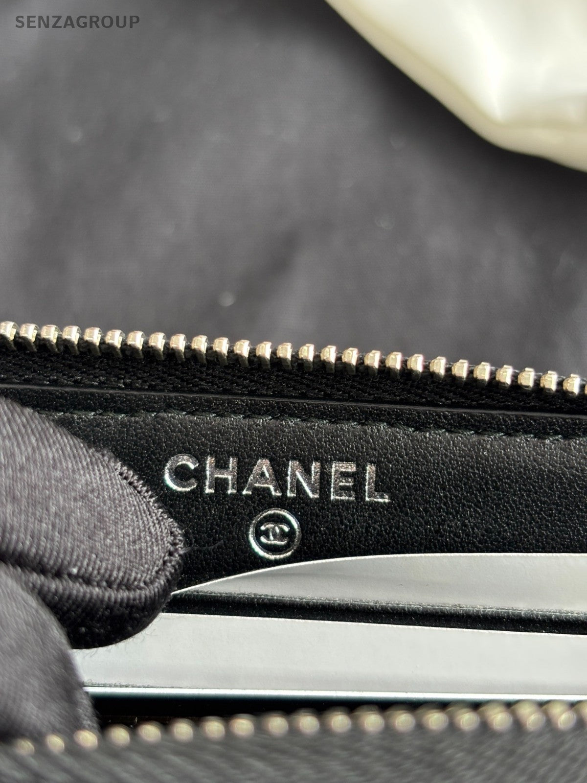 Chanel Calfskin Clutch Wallet Black