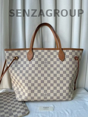 Louis Vuitton Damier Ebene Neverfull MM Tote Bag - Classic Women's Handbag