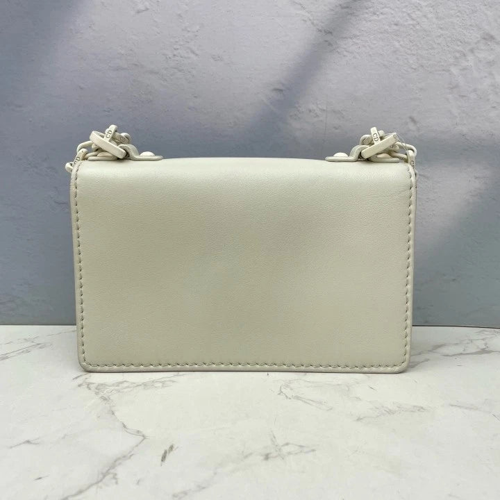 Authentic Dior J'adior Women's White Chain Shoulder Crossbody Bag
