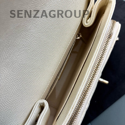 Chanel White Snake Skin Messenger Shoulder Bag Silver Hardware