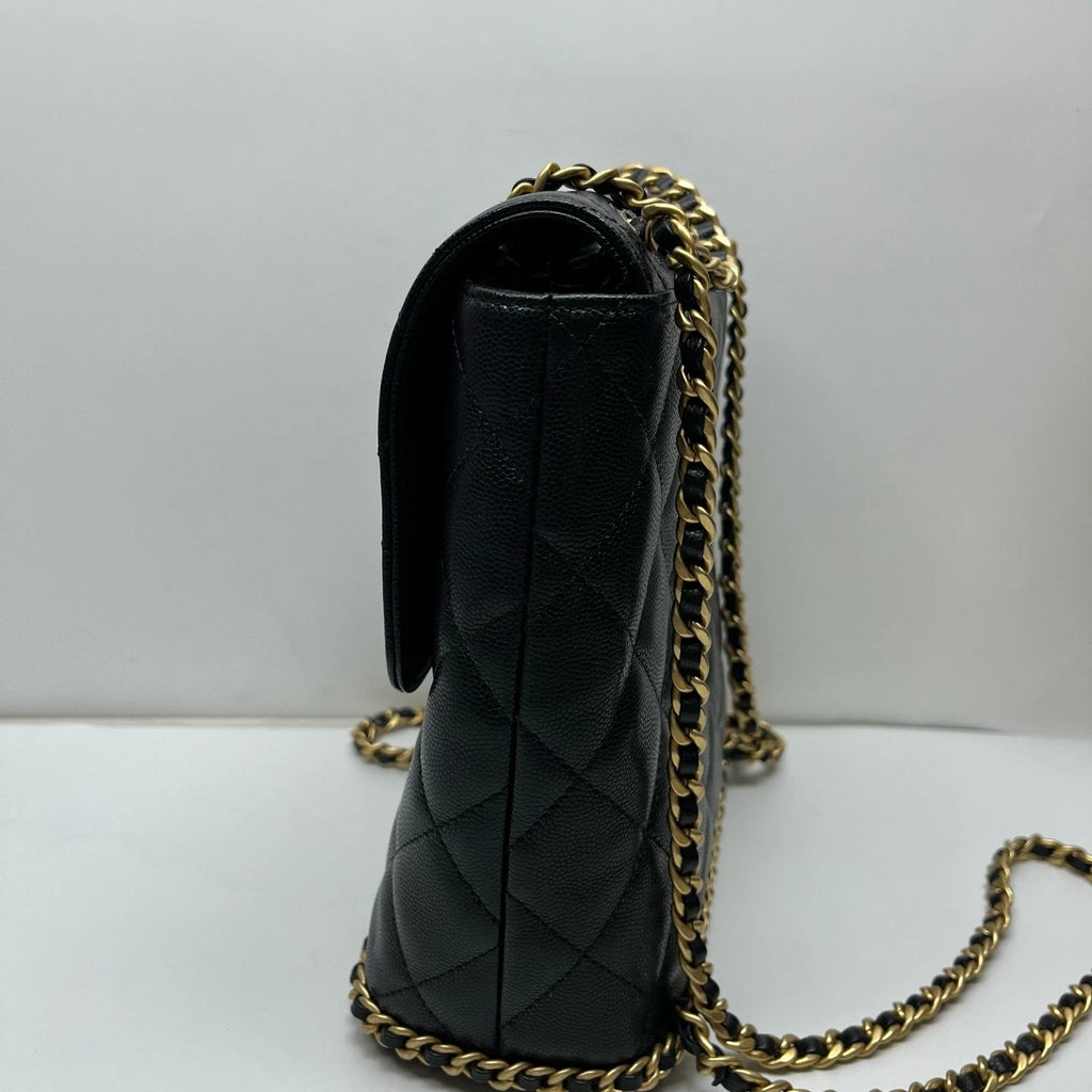 CHANEL Black Leather Backpack For Women