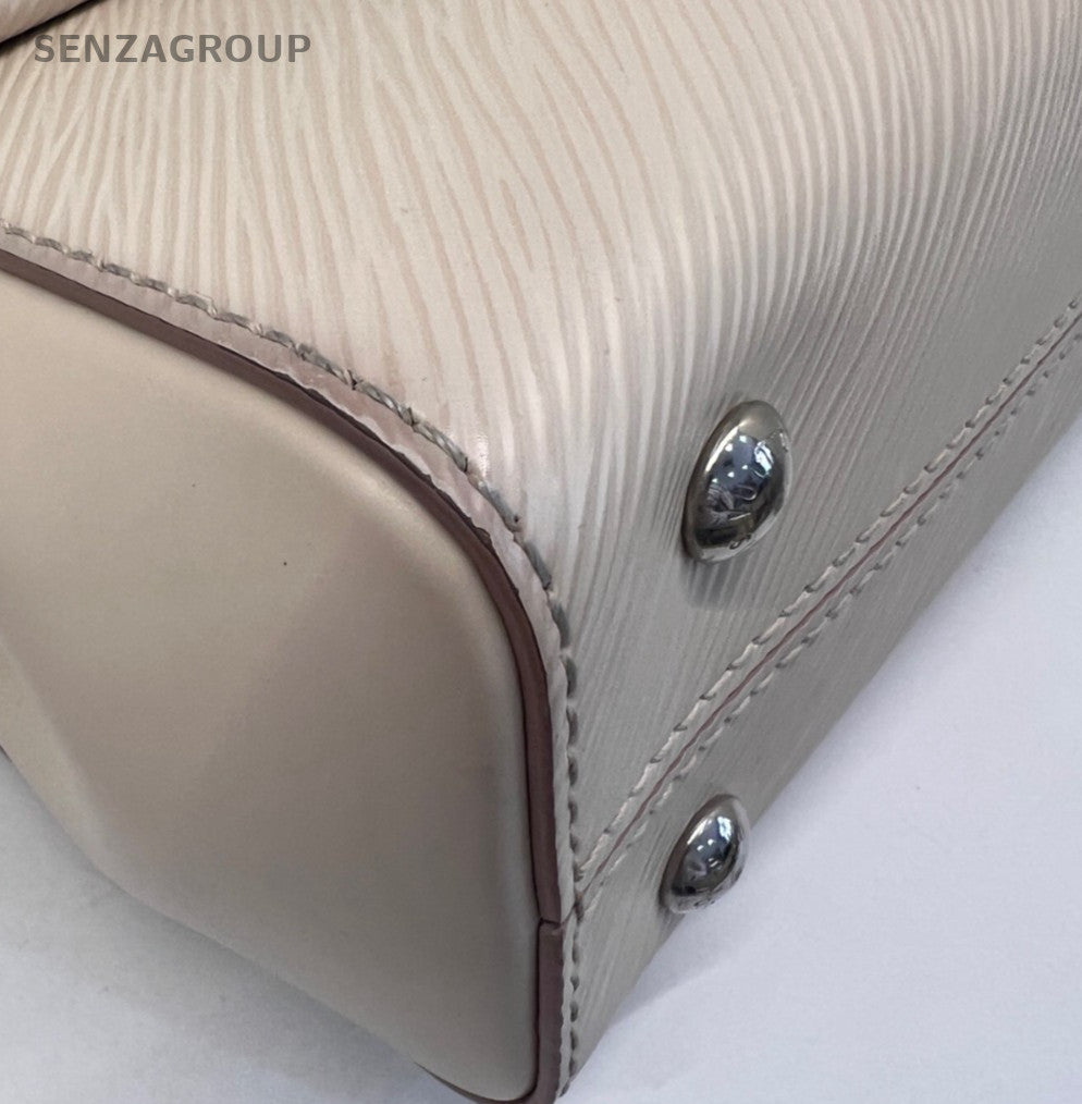Louis Vuitton Cluny mini Epi Leather Top Handle Bag White Women Classic