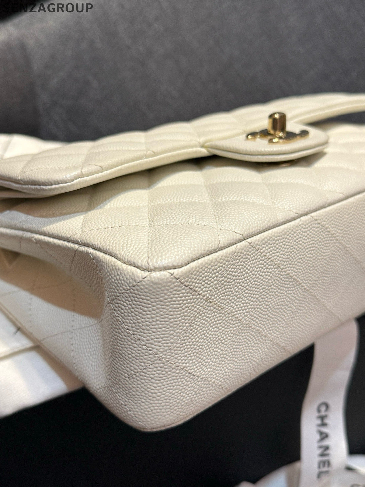 Chanel Classic Flap Small Silver Chain Shoulder Crossbody Bag