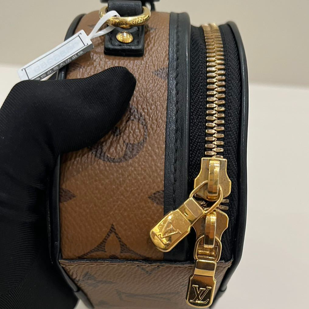 Louis Vuitton Mini Hard Trunk Monogram Crossbody Bag Brown Black Gold
