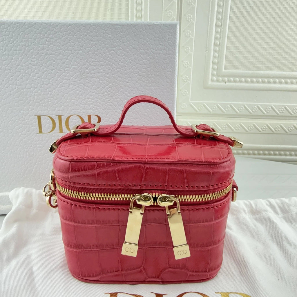 Dior Vanity Red Top Handle Excellent