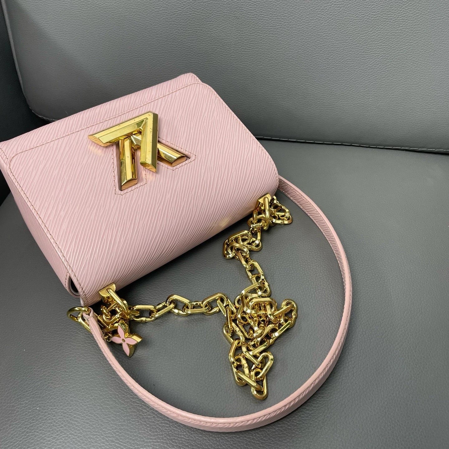 Louis Vuitton Pink Epi Small Twist Shoulder Crossbody Bag For Women
