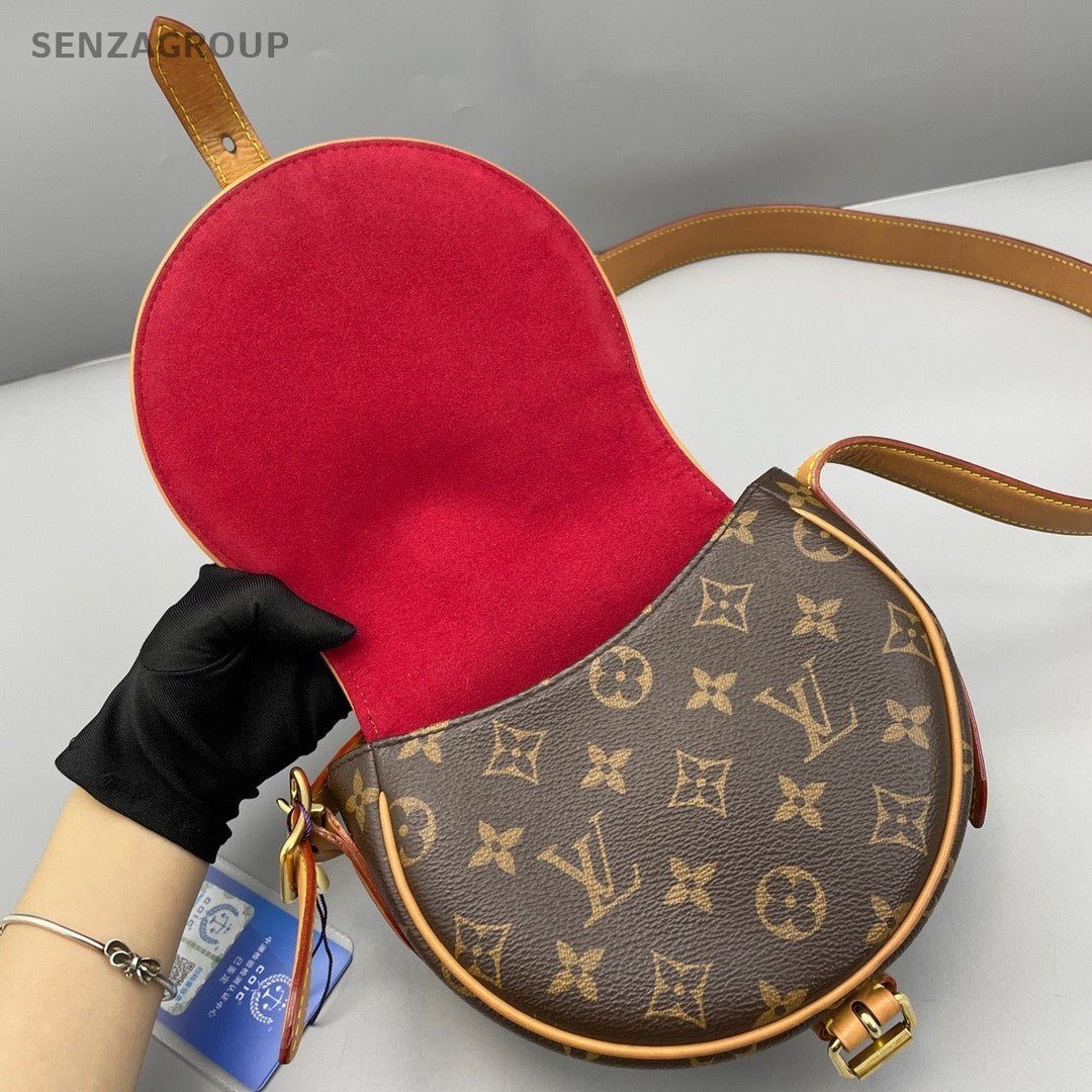 Louis Vuitton Saddle Monogram Shoulder bag Crossbody Women Brown