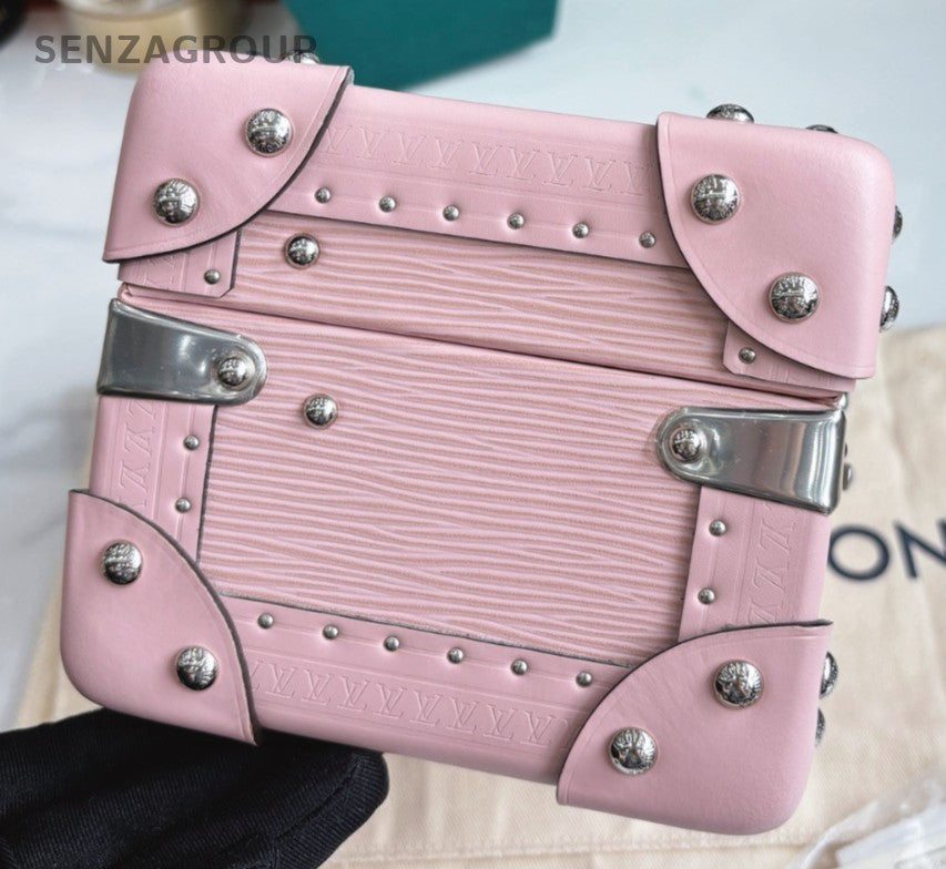 Louis Vuitton Coffret Trésor Box Sakura Pink Silver Women