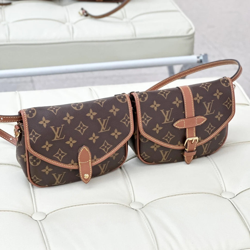Louis Vuitton Solo Monogram Canvas Shoulder Bag Crossbody S