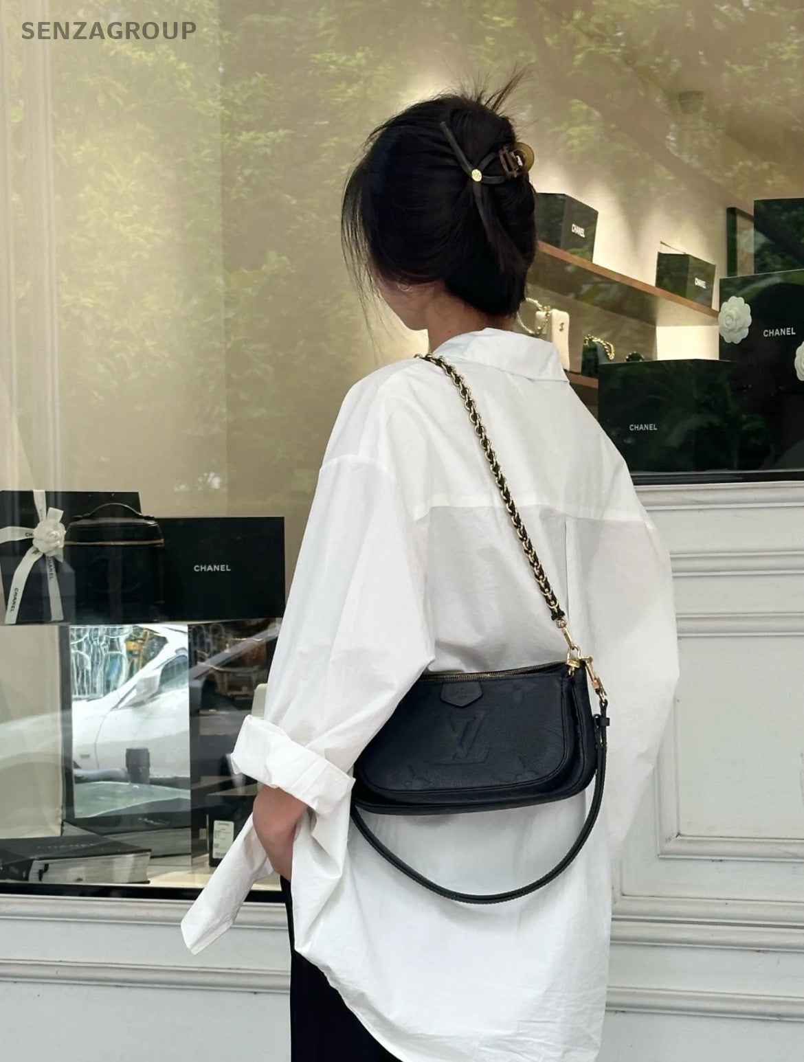 Louis Vuitton MULTIPOCHETTE Monogram Empreinte Shoulder bag Women Black