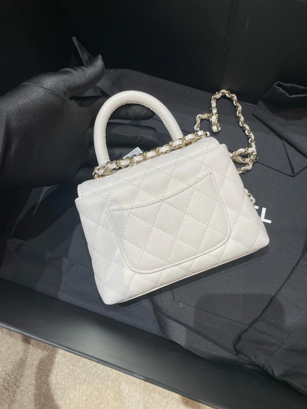 New CHANEL Coco Handle Mini Top Handle Bag For Women