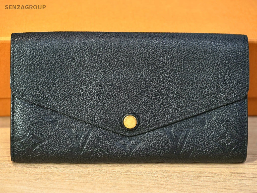 Louis Vuitton Monogram Empreinte Black Wallet Leather