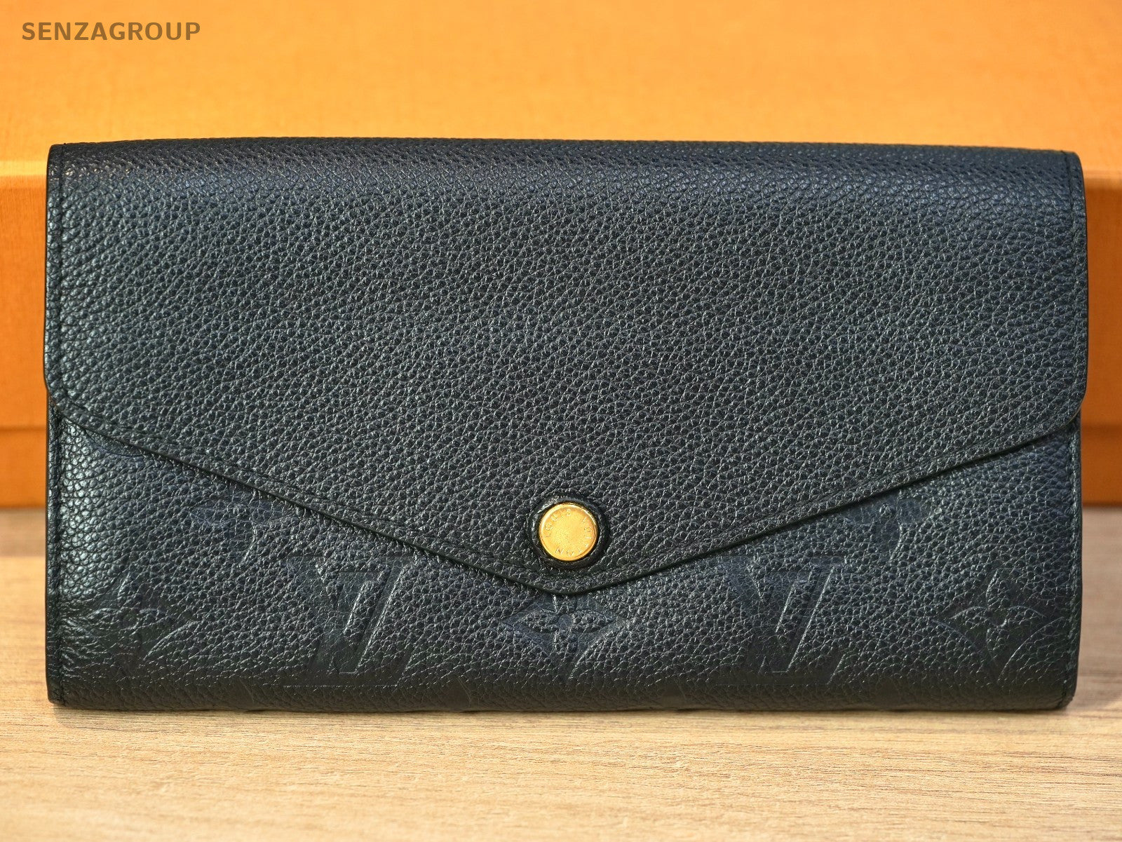 Louis Vuitton Monogram Empreinte Black Wallet Leather