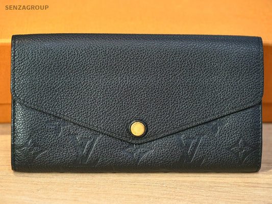 Louis Vuitton Monogram Empreinte Black Wallet Leather