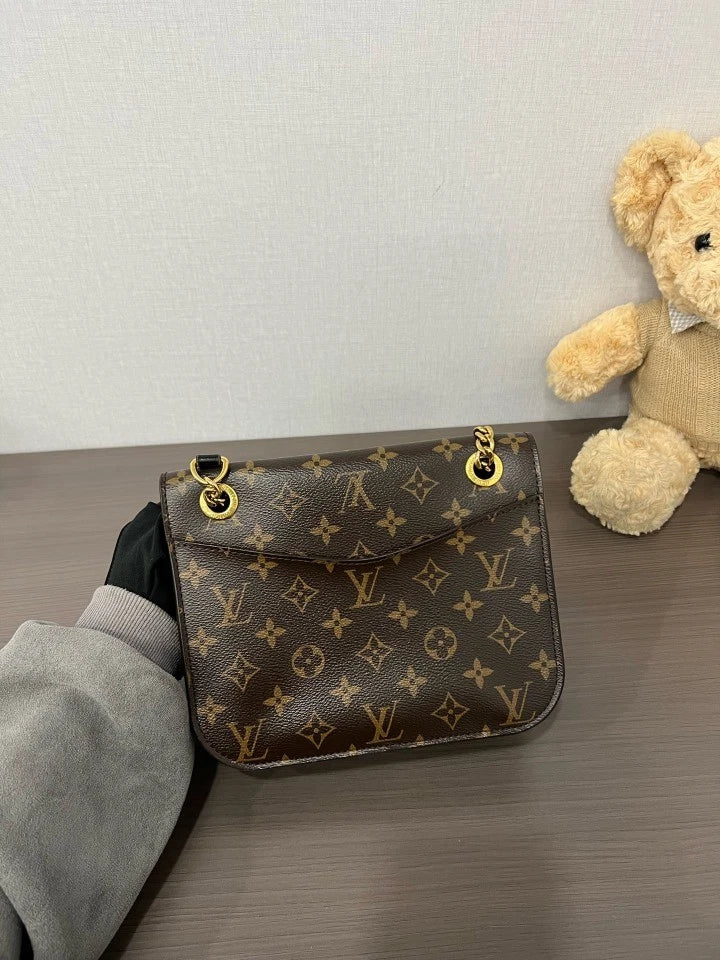 Louis Vuitton Passy Brown Monogram Canvas Shoulder Bag For Women