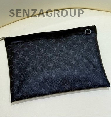 Louis Vuitton Monogram Black Men's Clutch Bag - Classic Design