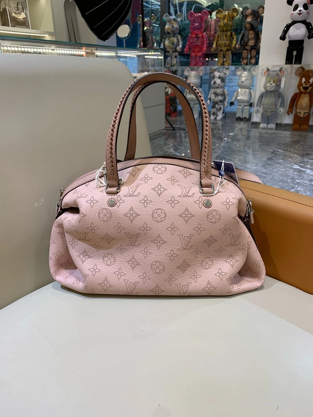 Louis Vuitton Pink Mahina Handbag Crossbody Bag For Women