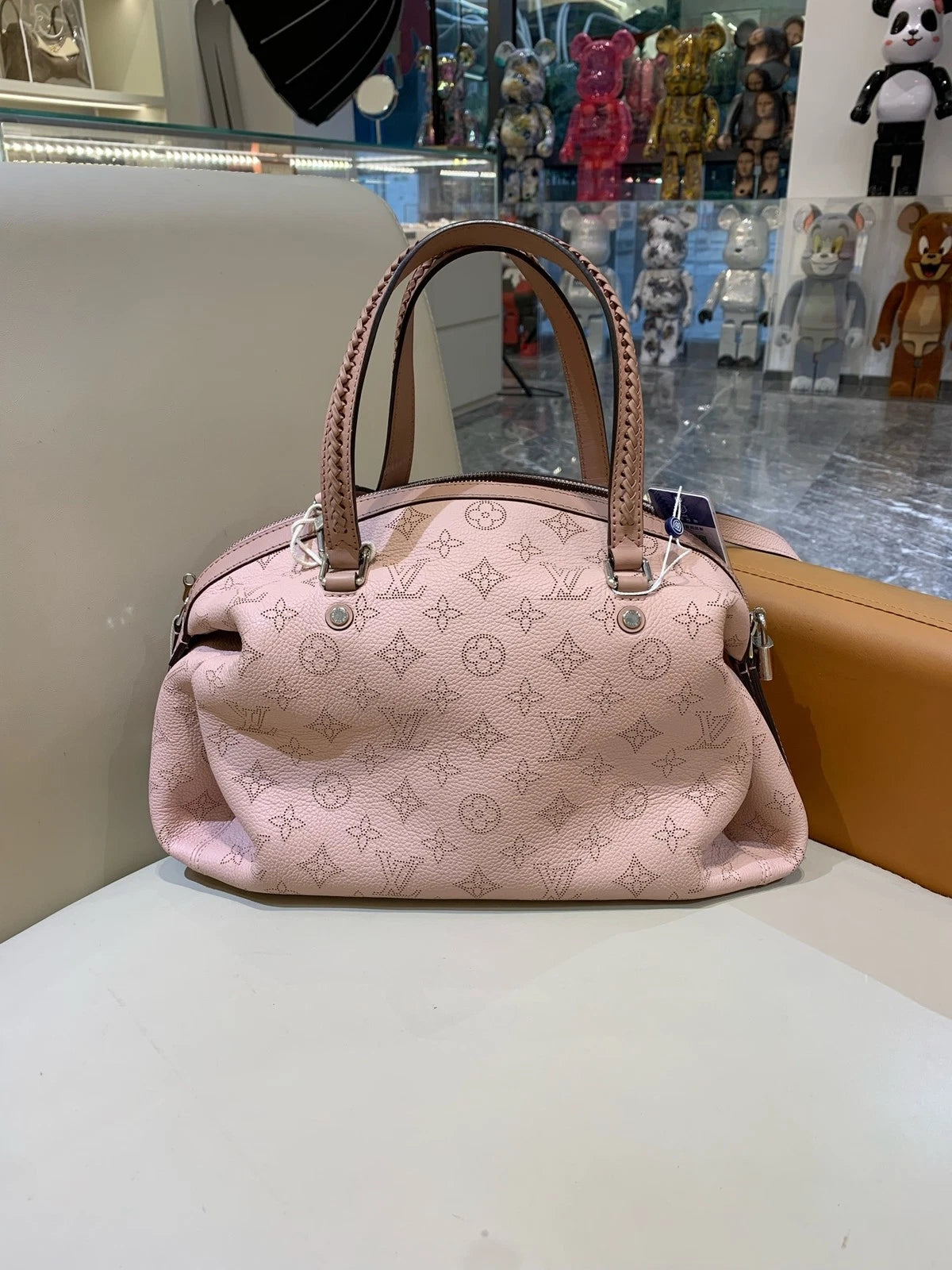 Louis Vuitton Pink Mahina Handbag Crossbody Bag For Women