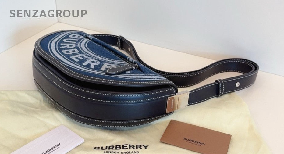 Burberry Olympia PM Denim Shoulder bag Blue