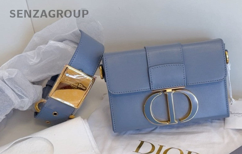 Christian Dior Montaigne Box Haze blue Shoulder bag Almost Brand NEW