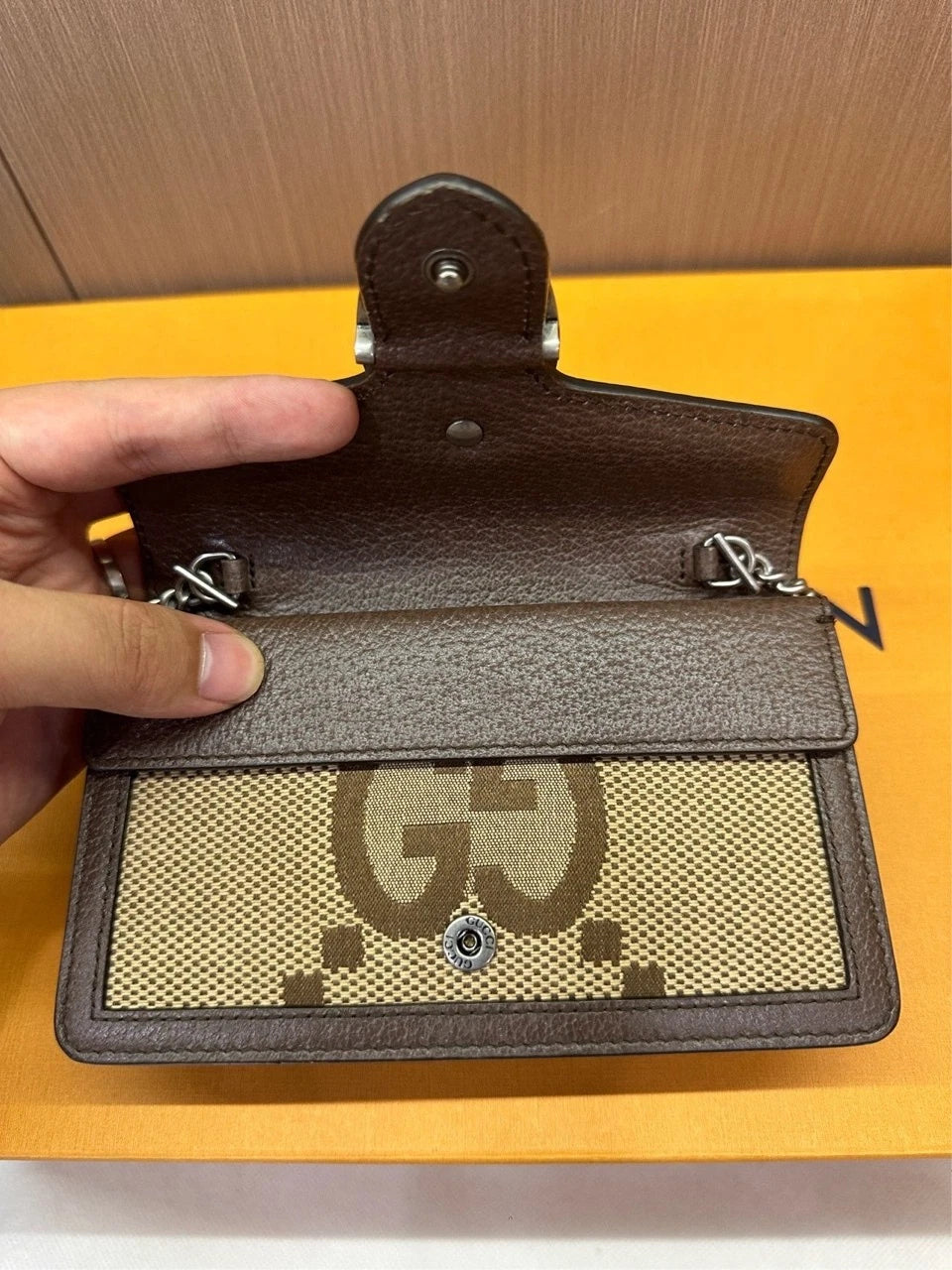 Gucci Dionysus Canvas Brown Crossbody Excellent