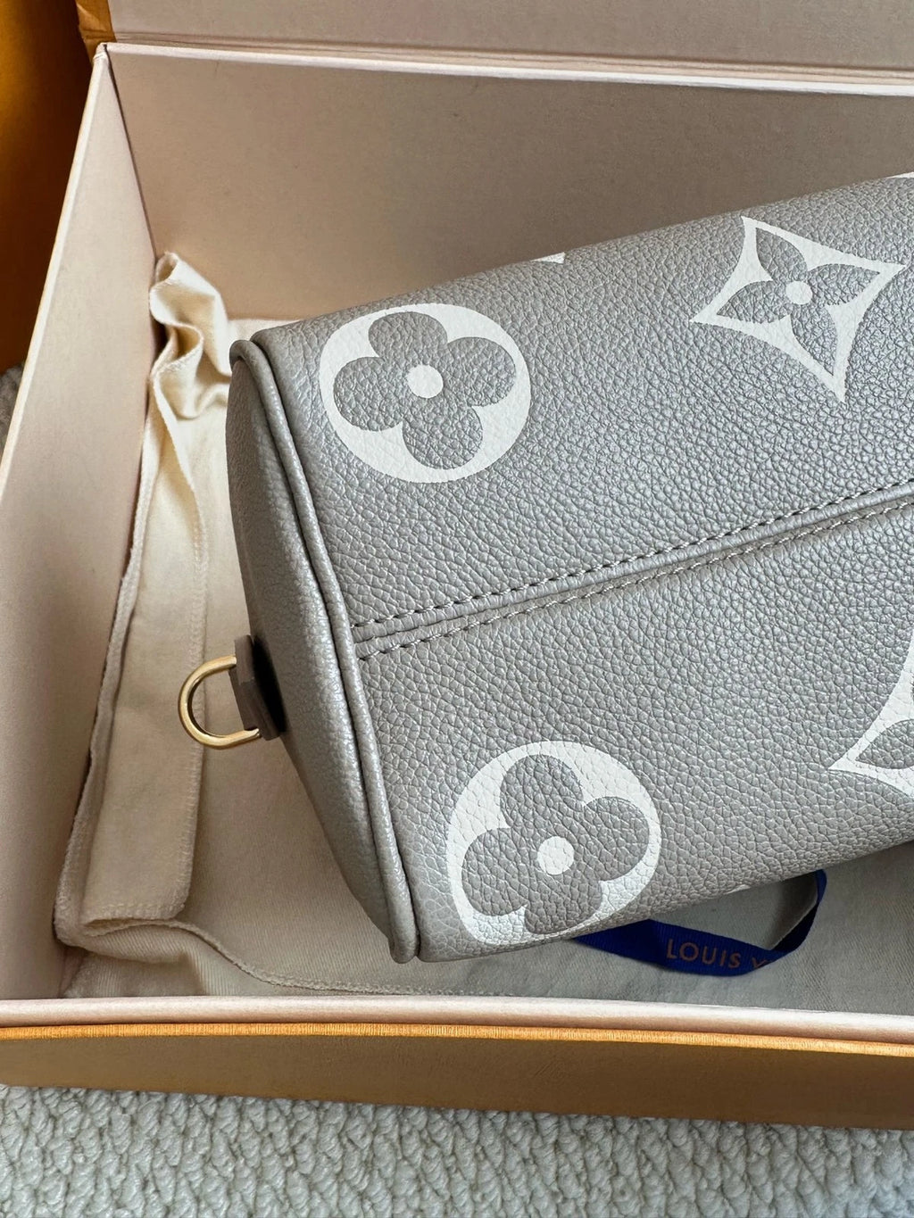 Louis Vuitton Speedy20 Gray Top Handle Excellent