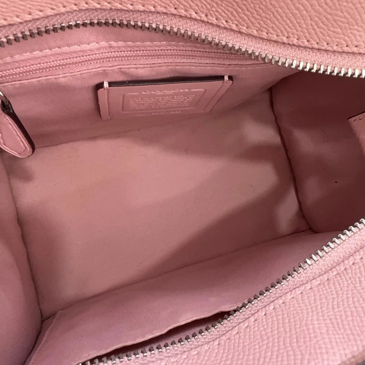 Coach Pink Grain Calfskin Shoulder Handbag Crossbody Bag For Women
