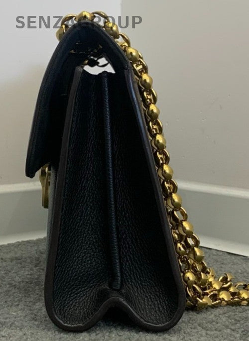 Louis Vuitton Monogram 2Way Chain Shoulder Bag Crossbody Brown Gold Women