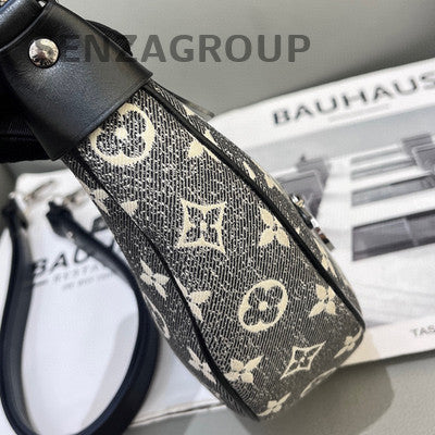 Louis Vuitton Denim Loop Moon Bag Black Silver Hardware Monogram