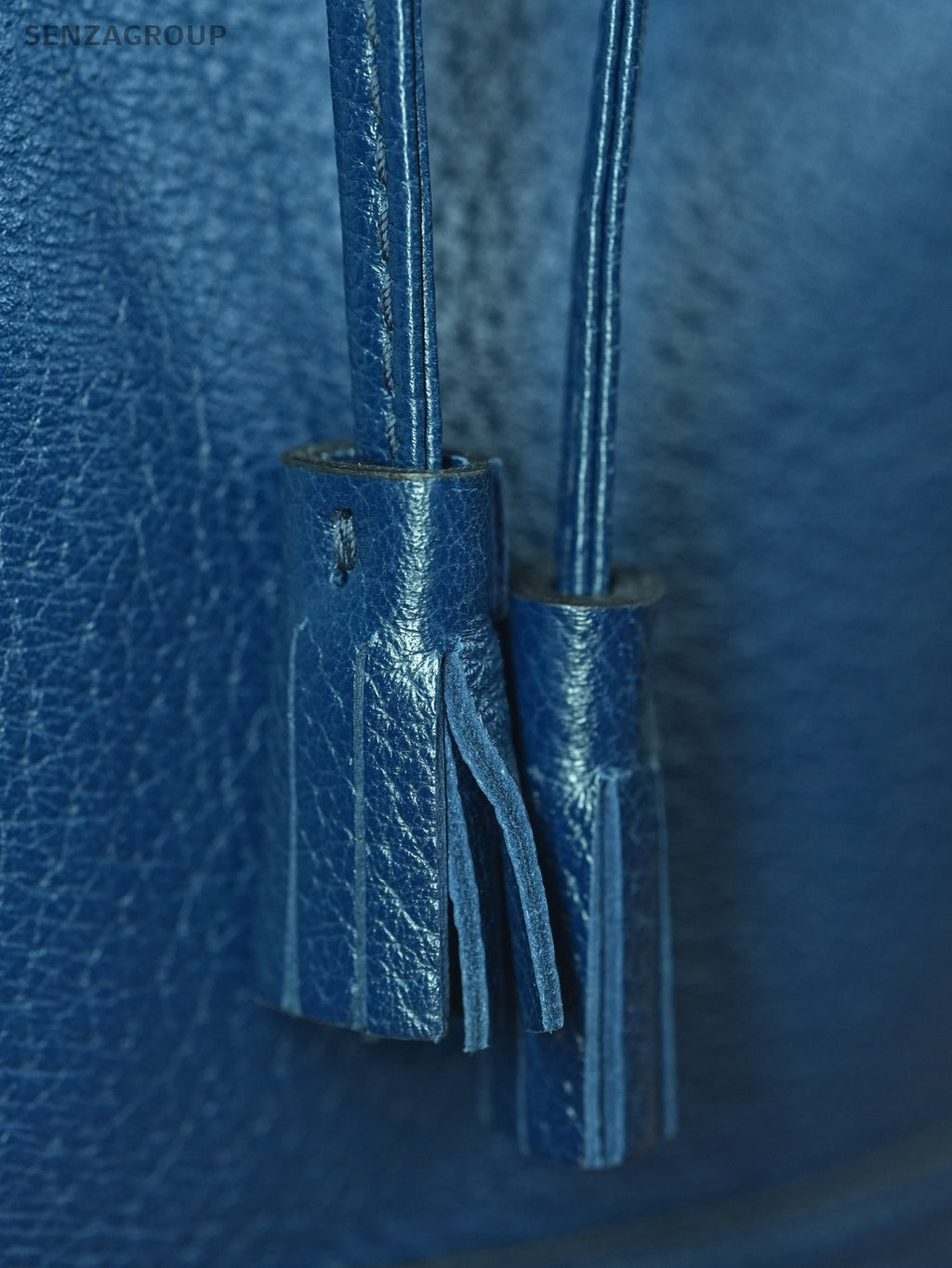 GUCCI Offidia Navy blue Leather Bucket bag Crossbody Handbag