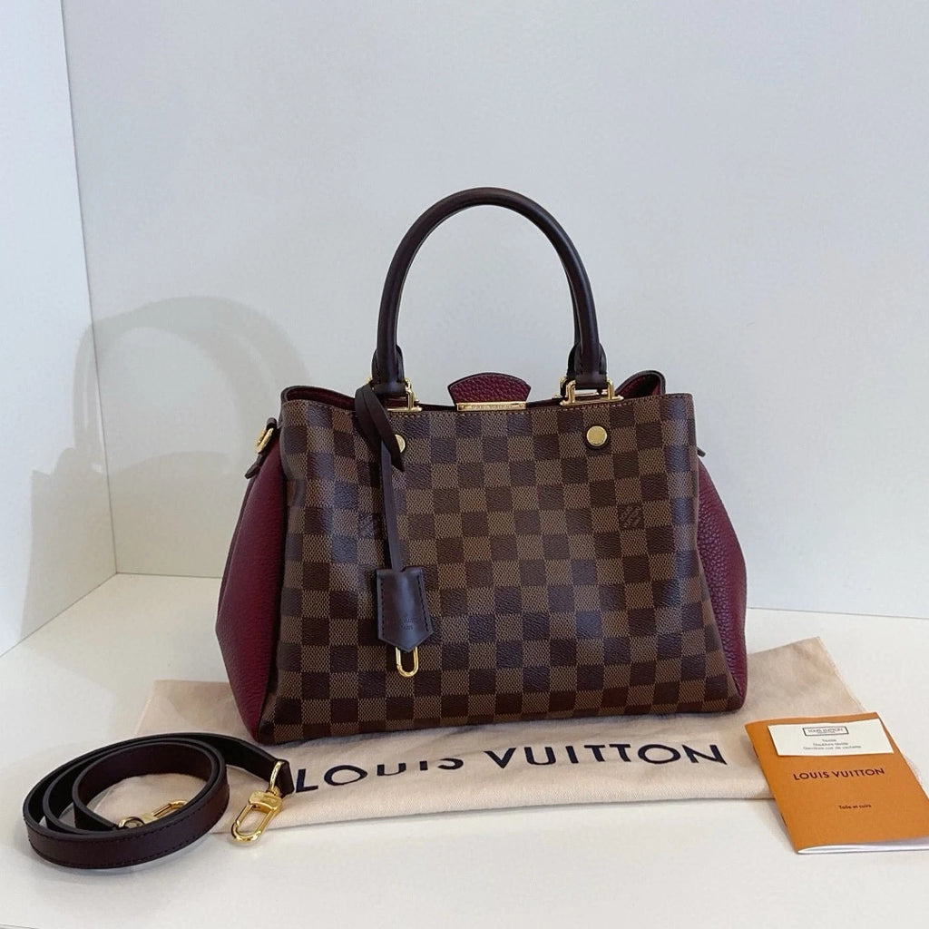 Louis Vuitton Brittany BB Monogram Canvas Leather Trim Shoulder Bag G