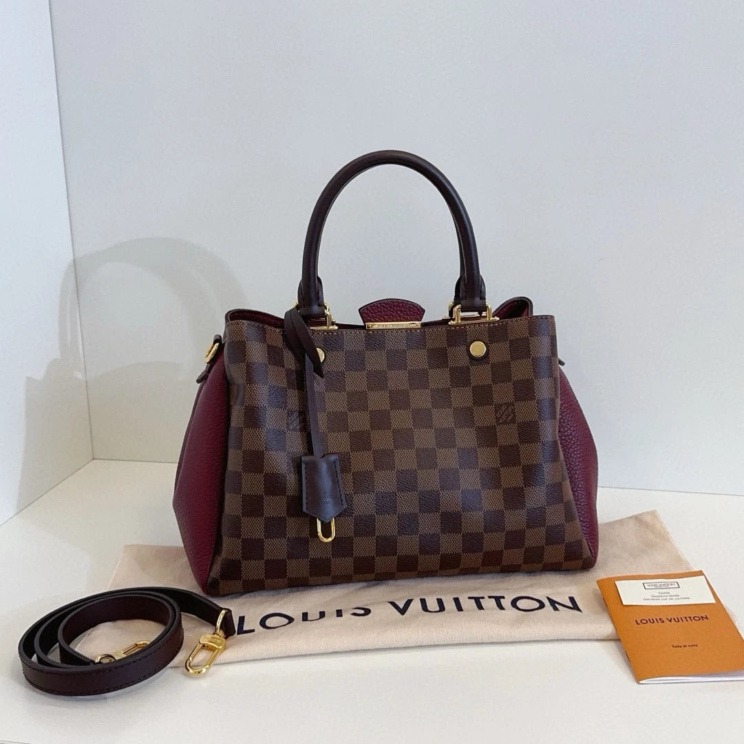 Louis Vuitton Brittany BB Monogram Canvas Leather Trim Shoulder Bag G