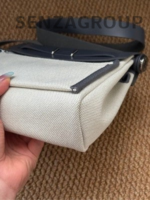 Hermès Mini Herbag 20 Black & White Shoulder Bag for Women