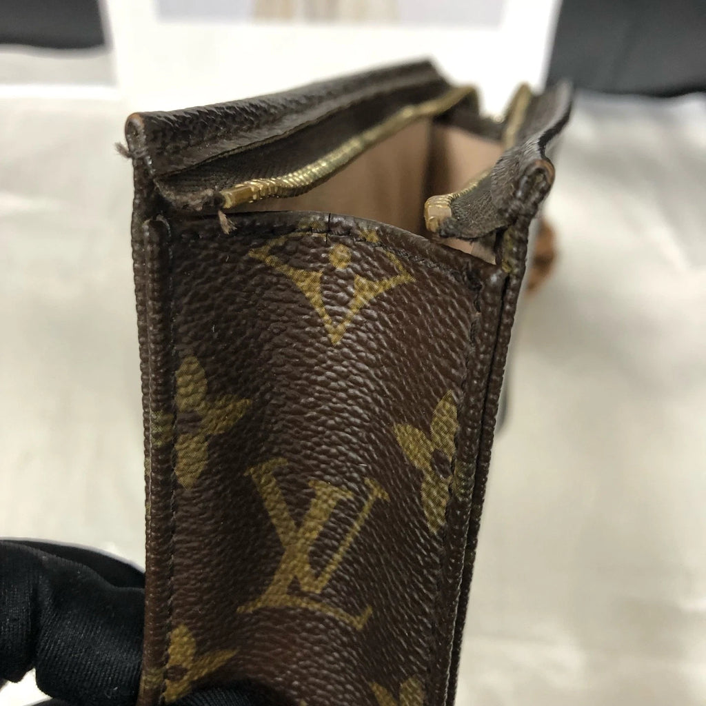 Louis Vuitton Vintage Women Brown Canvas Small Clutch