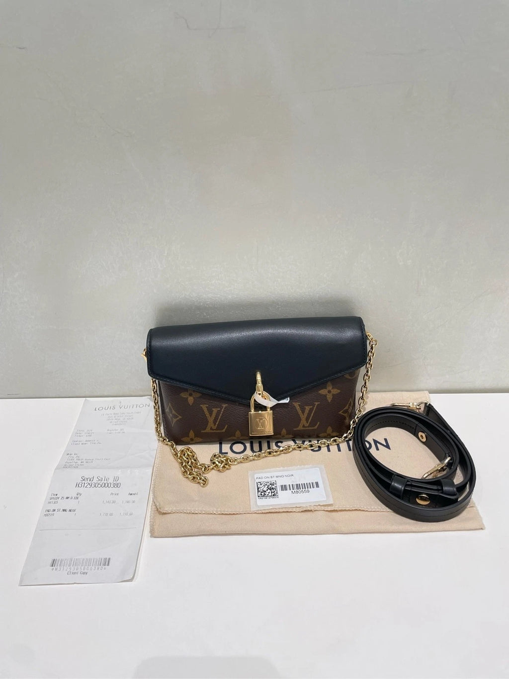 Louis Vuitton Padlock On Strap Shoulder Bag For Women