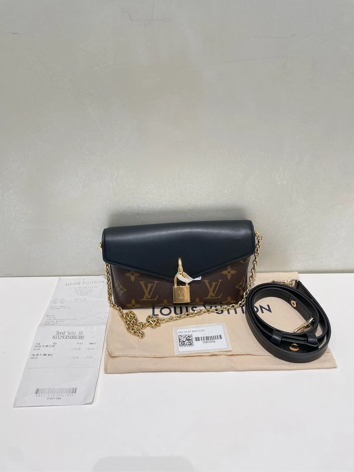 Louis Vuitton Padlock On Strap Shoulder Bag For Women