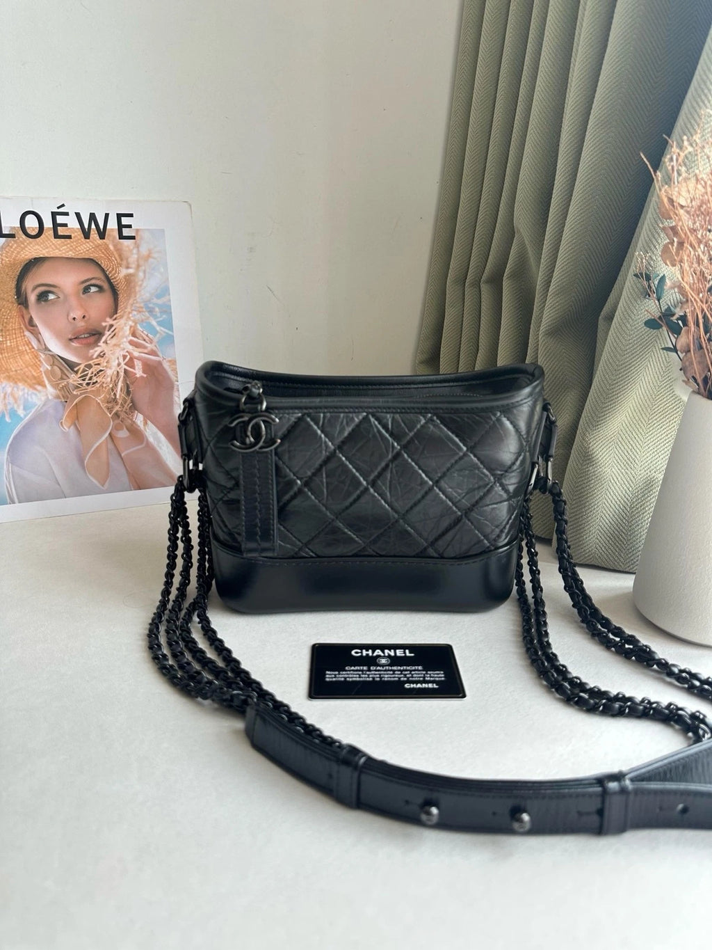 CHANEL So Black Leather Small Crossbody Bag For Women