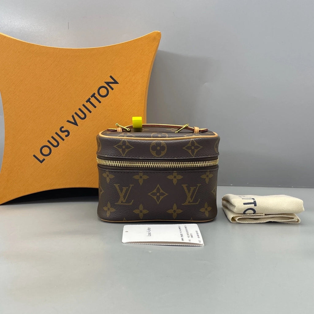 Louis Vuitton Nano Monogram Canvas Cosmetic Case For Women