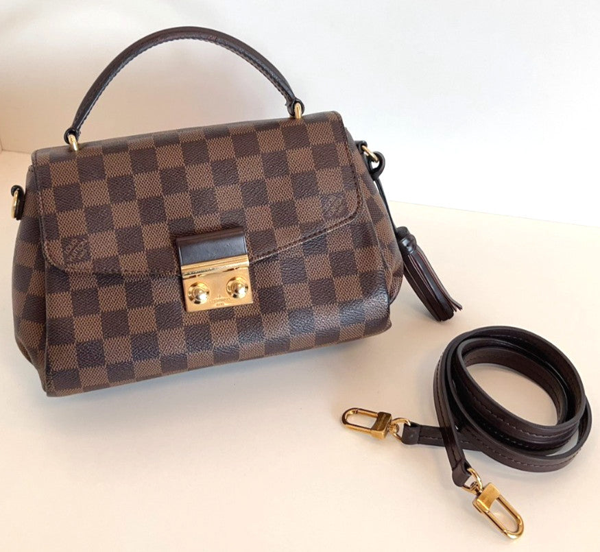 Louis Vuitton Croisette Damier Ebene Top Handle 2WAY Shoulder bag Brown