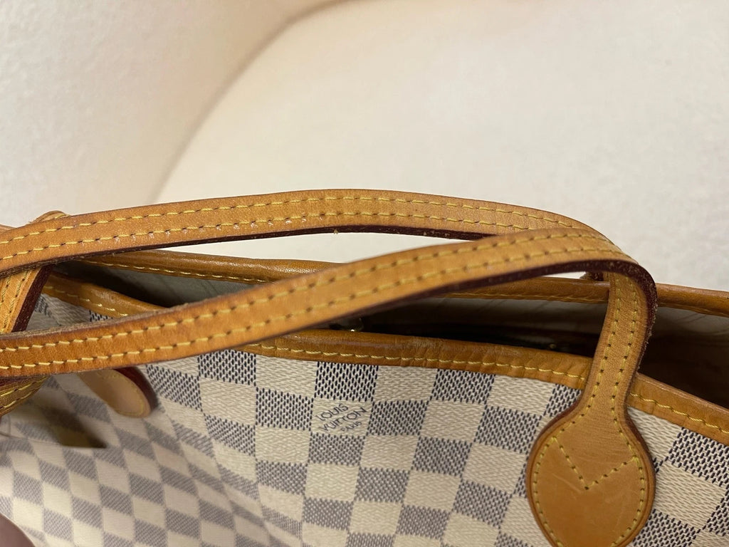 Louis Vuitton Neverfull Damier Shoulder Bag Tote Bag Excellent