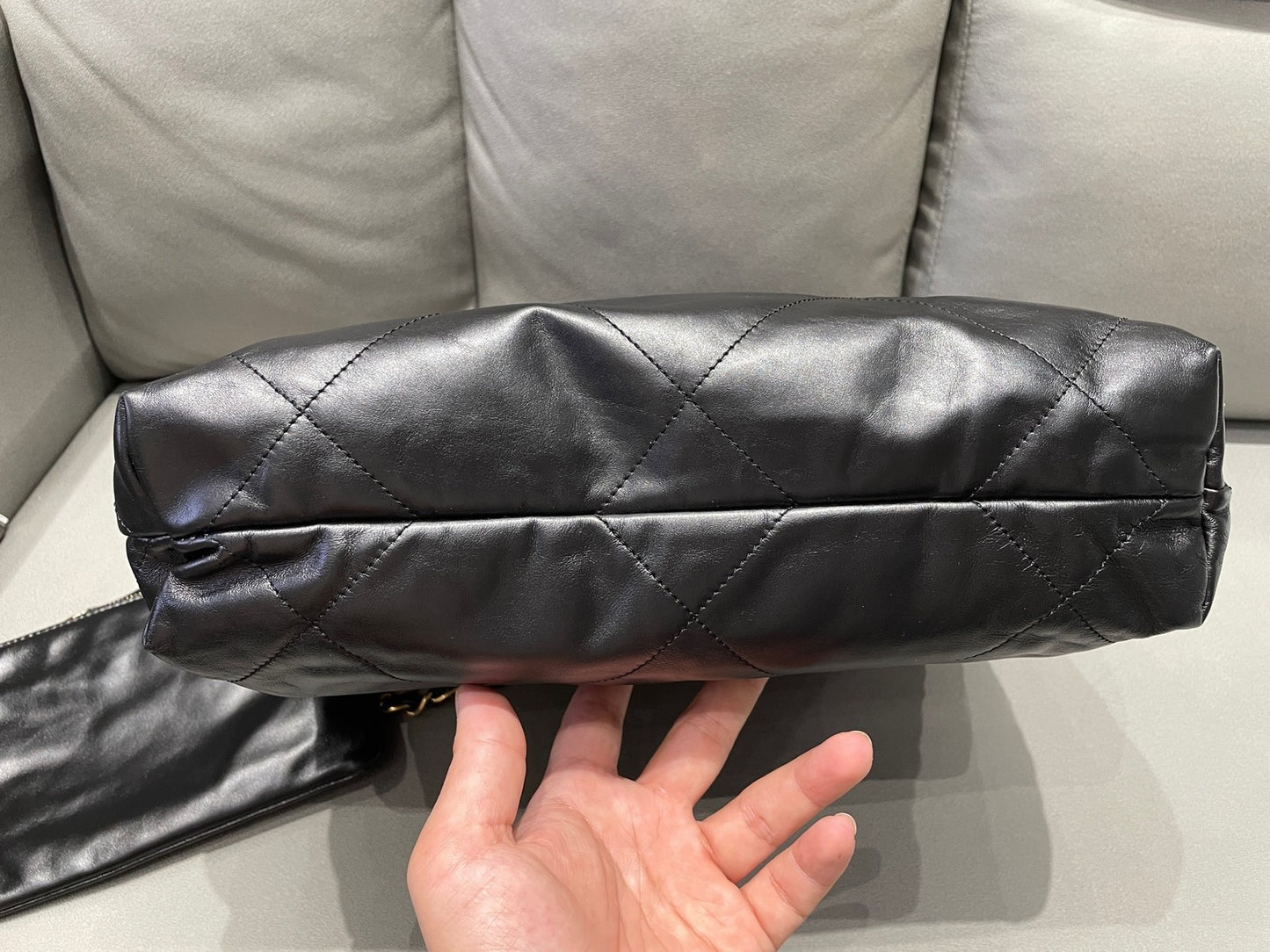 Chanel 22 Bag Small Black Gold Chain Shoulder Crossbody Bag