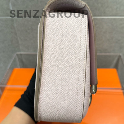 Hermès Della Bag Purple Silver Epsom Calfskin Shoulder Crossbody Bag