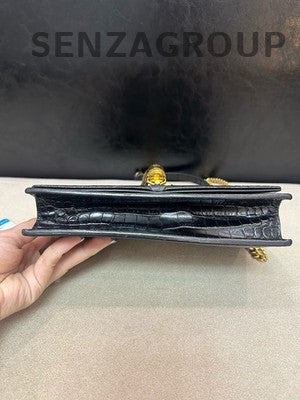 Saint Laurent YSL Kate Small Black Gold Tassel Chain Shoulder Bag