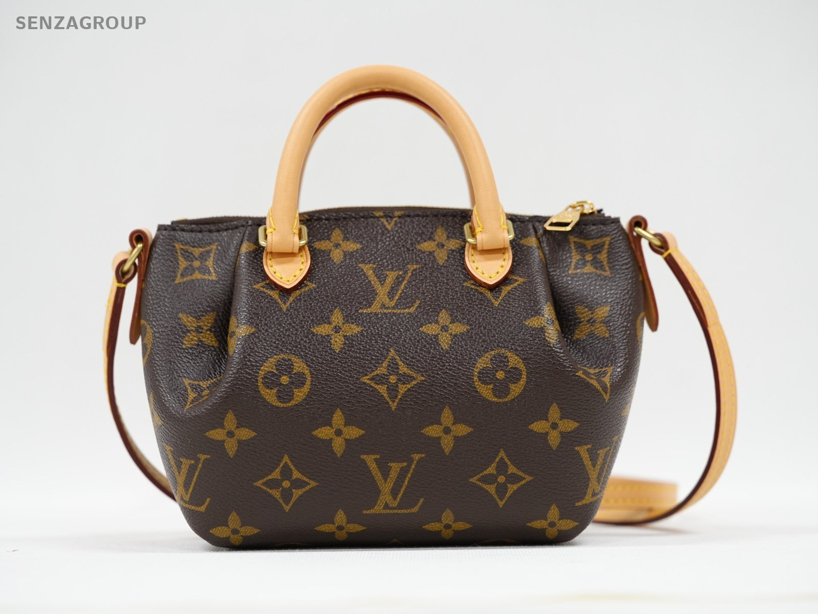 Louis Vuitton Nano Turenne Monogram 2way Shoulder HandBag Canvas Women Brown