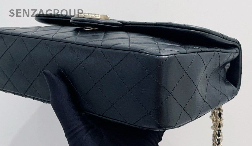 Chanel Westminster Lambskin Pearl Chain Shoulder Bag Black Gold Women Designer