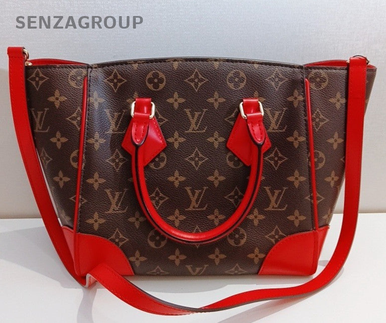 Louis Vuitton Phenix Monogram Handbag Shoulder Bag Brown Gold Women Classic